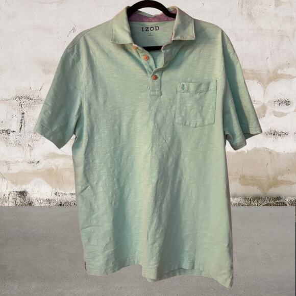 Izod Men's Short Sleeve Polo - Size Large - Picture 1 of 4